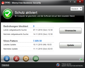 So schaut er aus, der neue Trend Micro Security Agent.